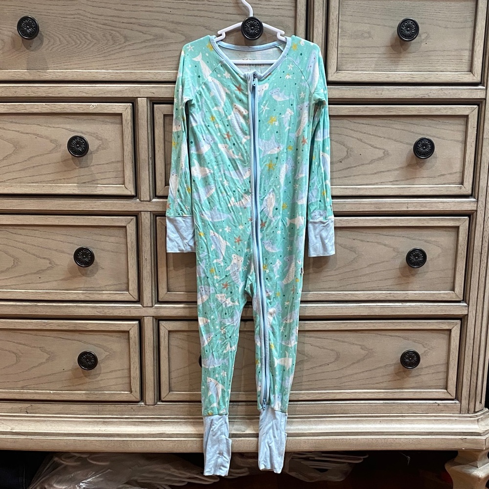Little Sleepies Shark Pajama Onesie